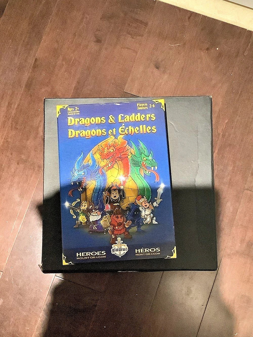 Milton Bradley Dragons & Ladders Board Game Box